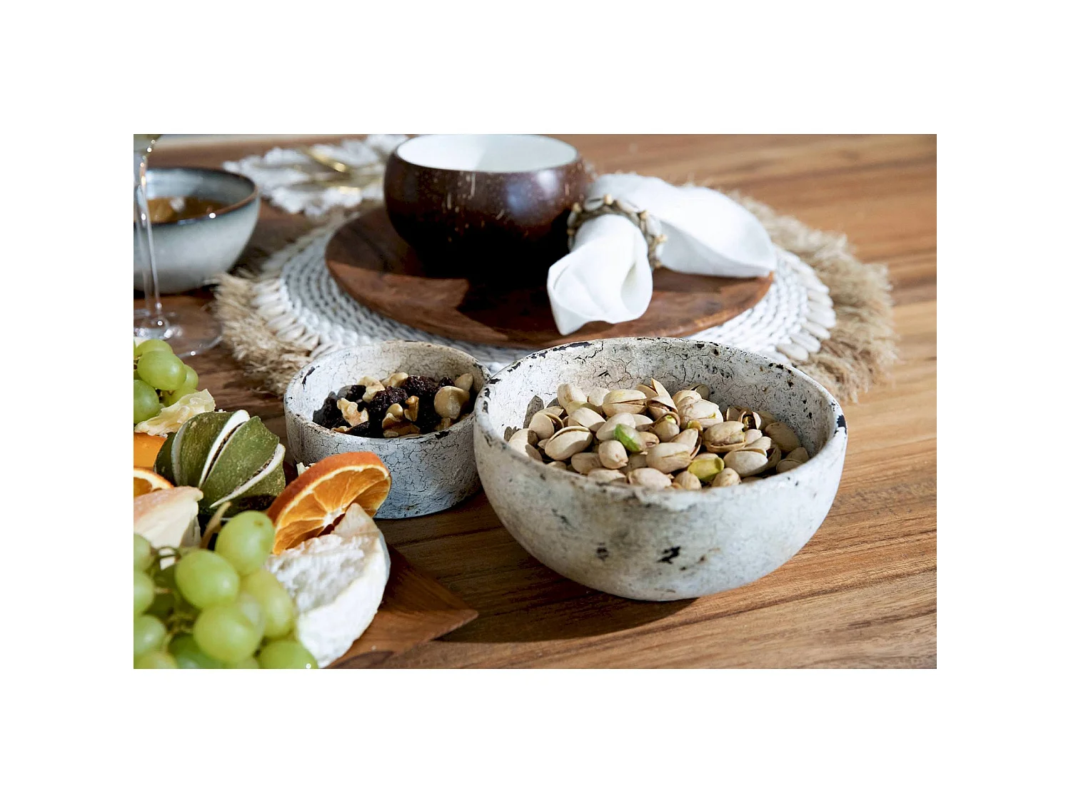 Set de Table Jonc de Mer et Coquillages