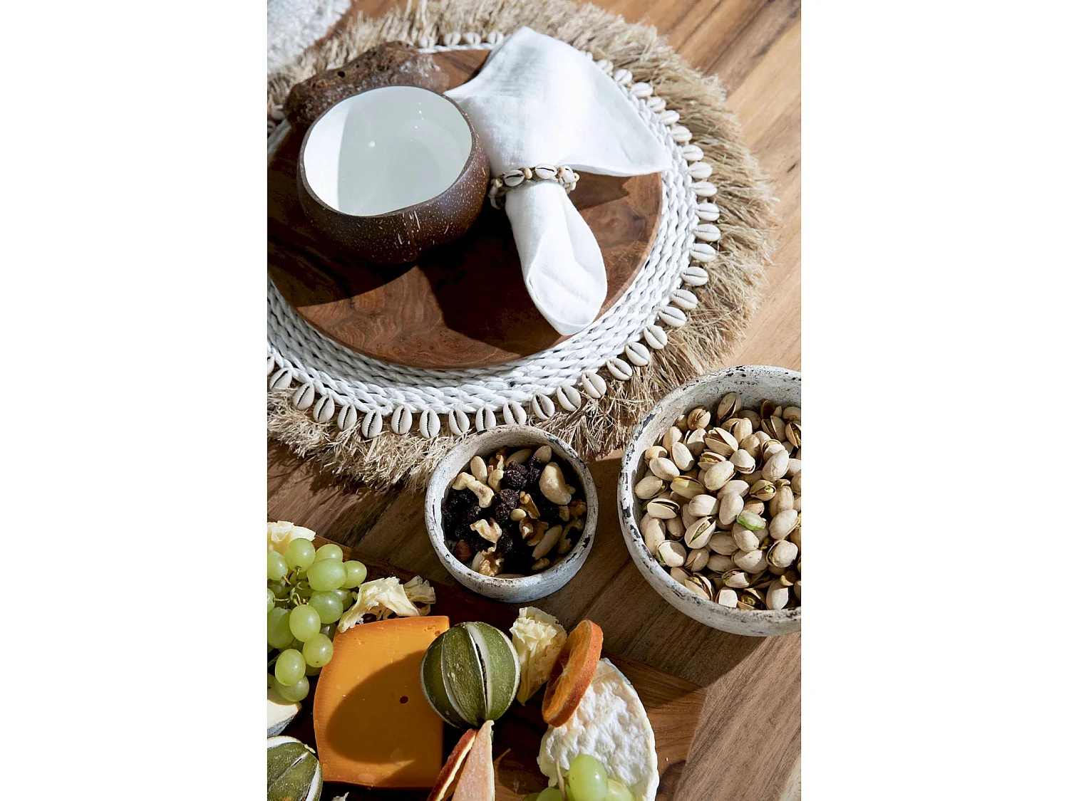 Set de Table Jonc de Mer et Coquillages