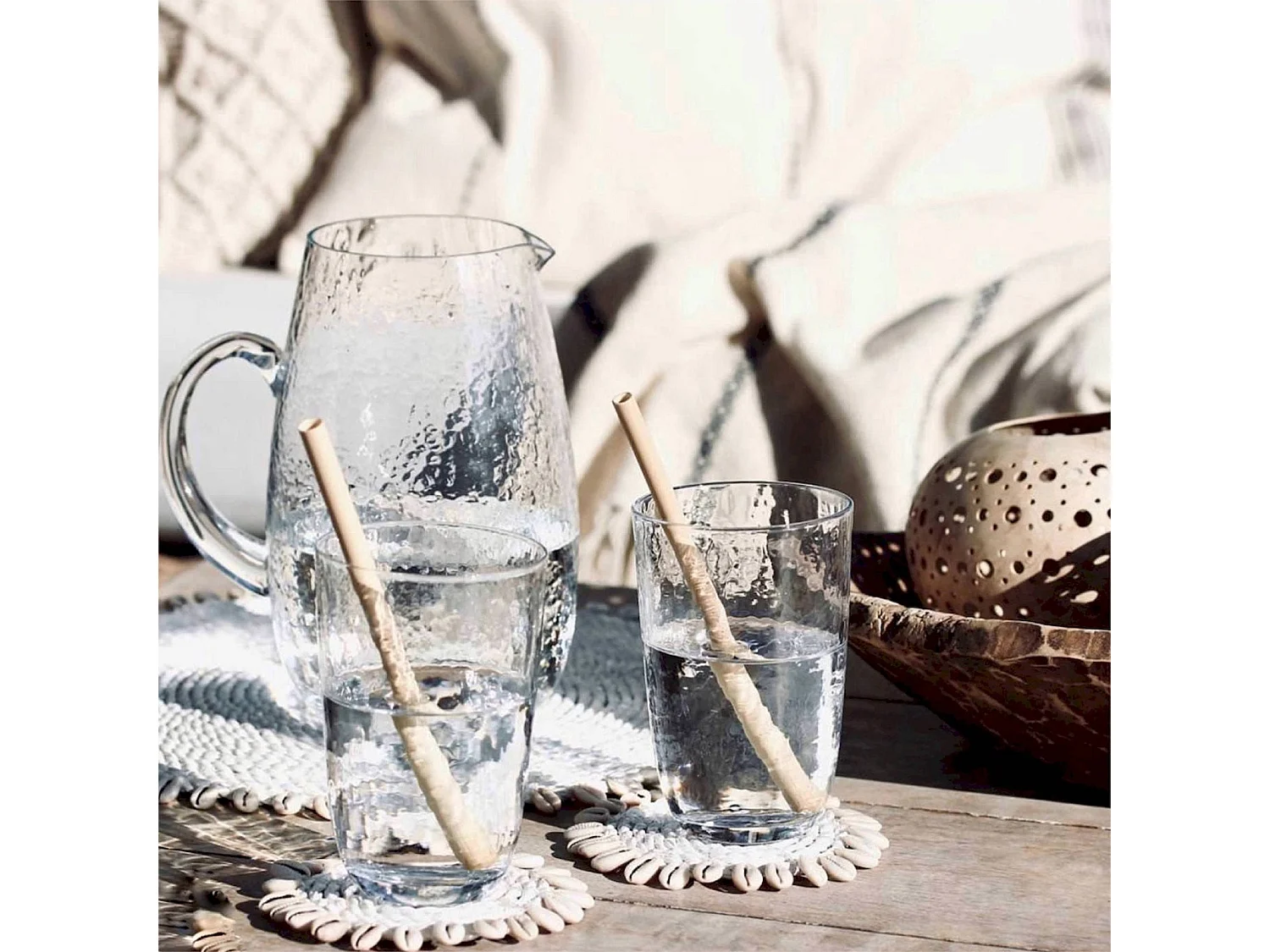 Set de Table Jonc de Mer et Coquillages