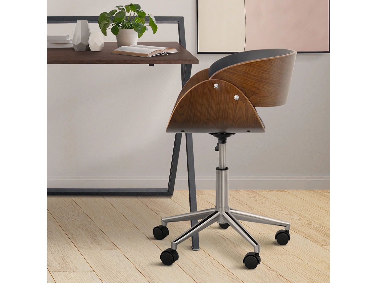 Teamson Home Tafellamp Mia tafellamp met zwart afgewerkte lampenkap VN-L00061-EU