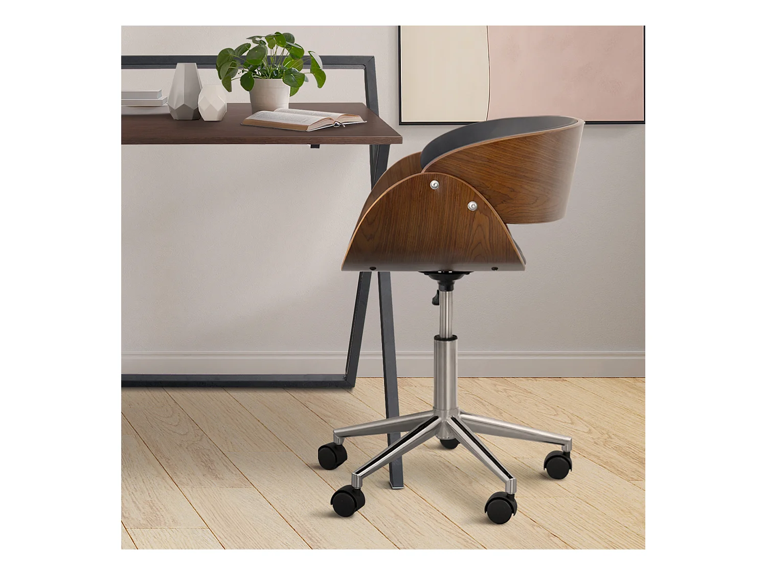 Teamson Home Office Chair im Pivoting Home in Supervisor Valeria Black und Brown