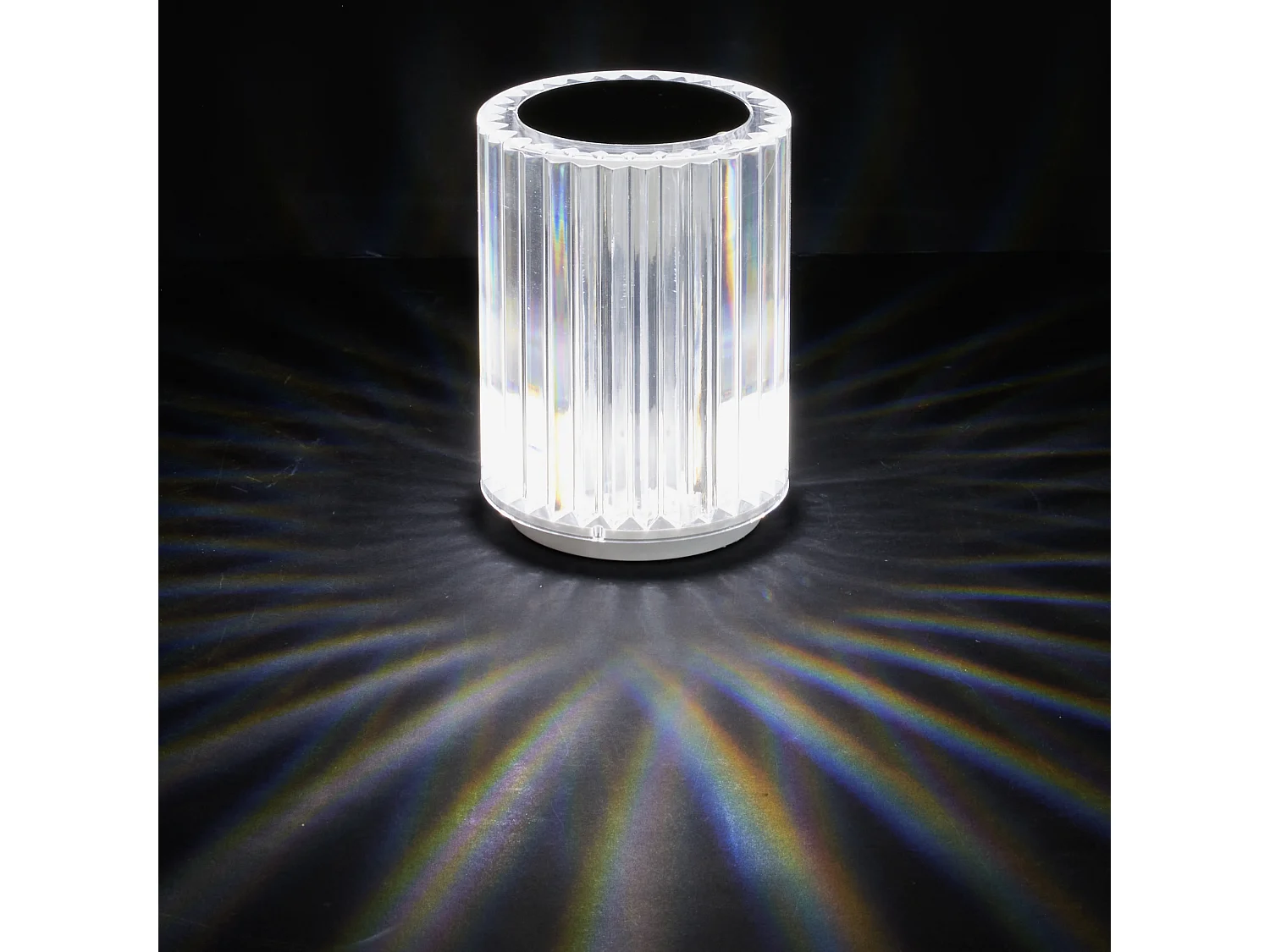 Lampe Tactile Rechargeable Lumiere Blance Transparent