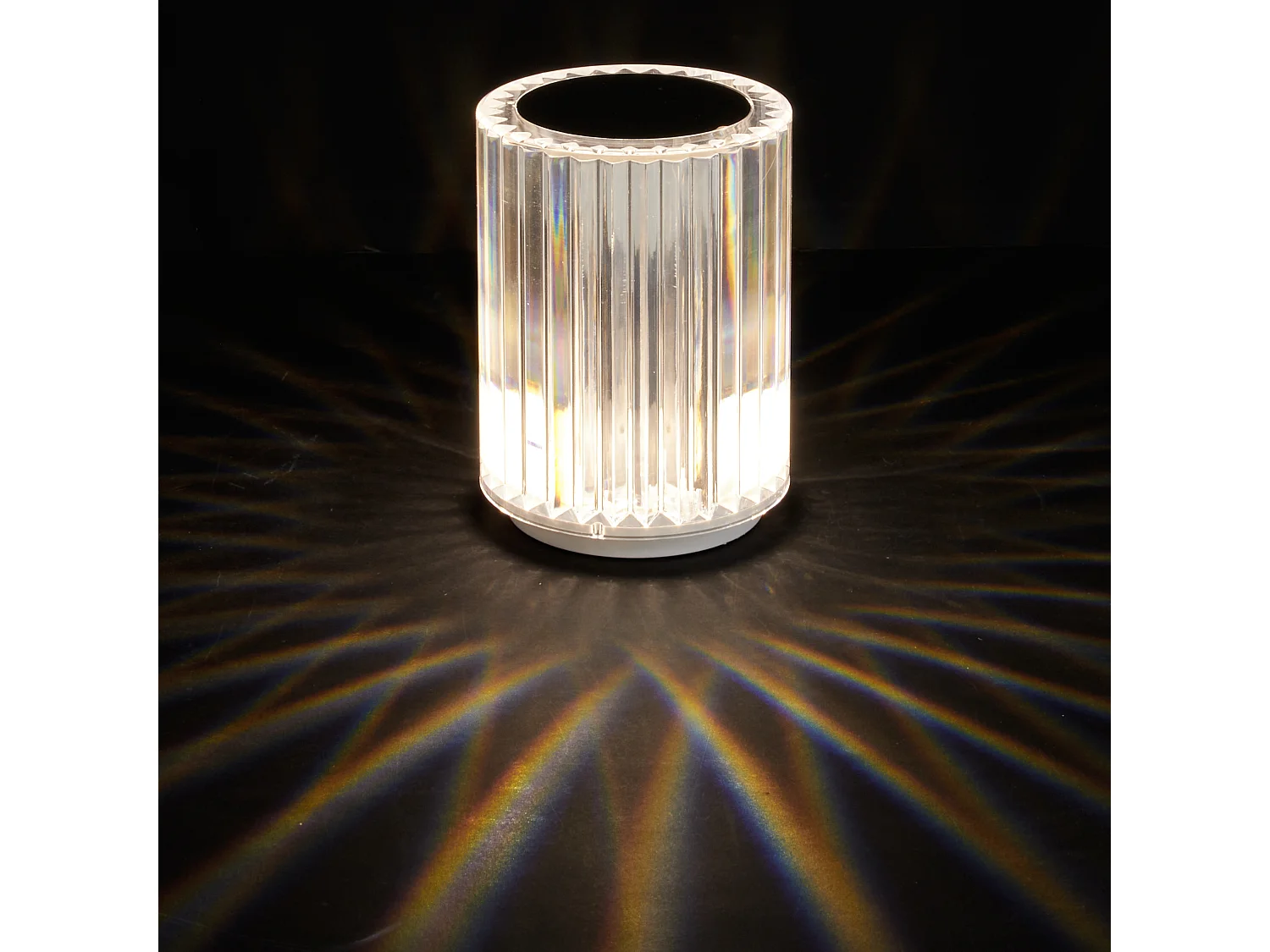 Lampe Tactile Rechargeable Lumiere Blance Transparent