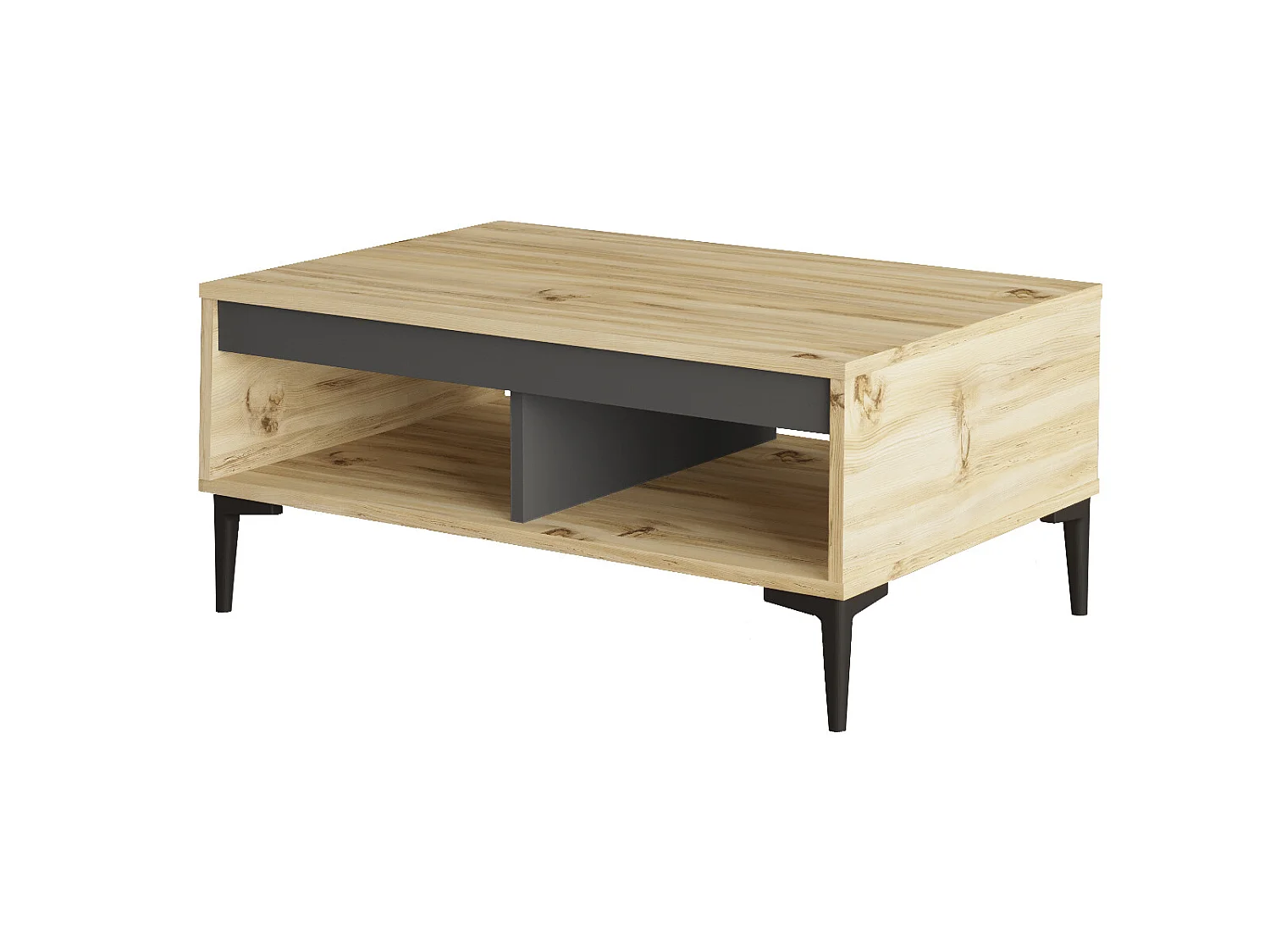 Mesa de centro Yurupa Aristo - Venprodin - Feltro 90 cm - Antracite