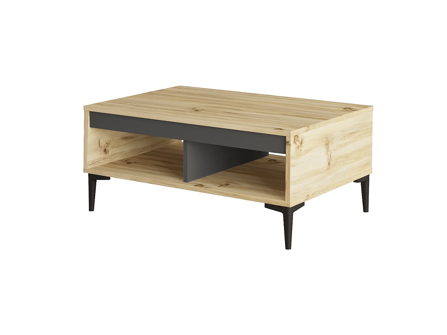 Table Basse Yurupa Aristo - Venprodin - Feutre 90 cm - Anthracite