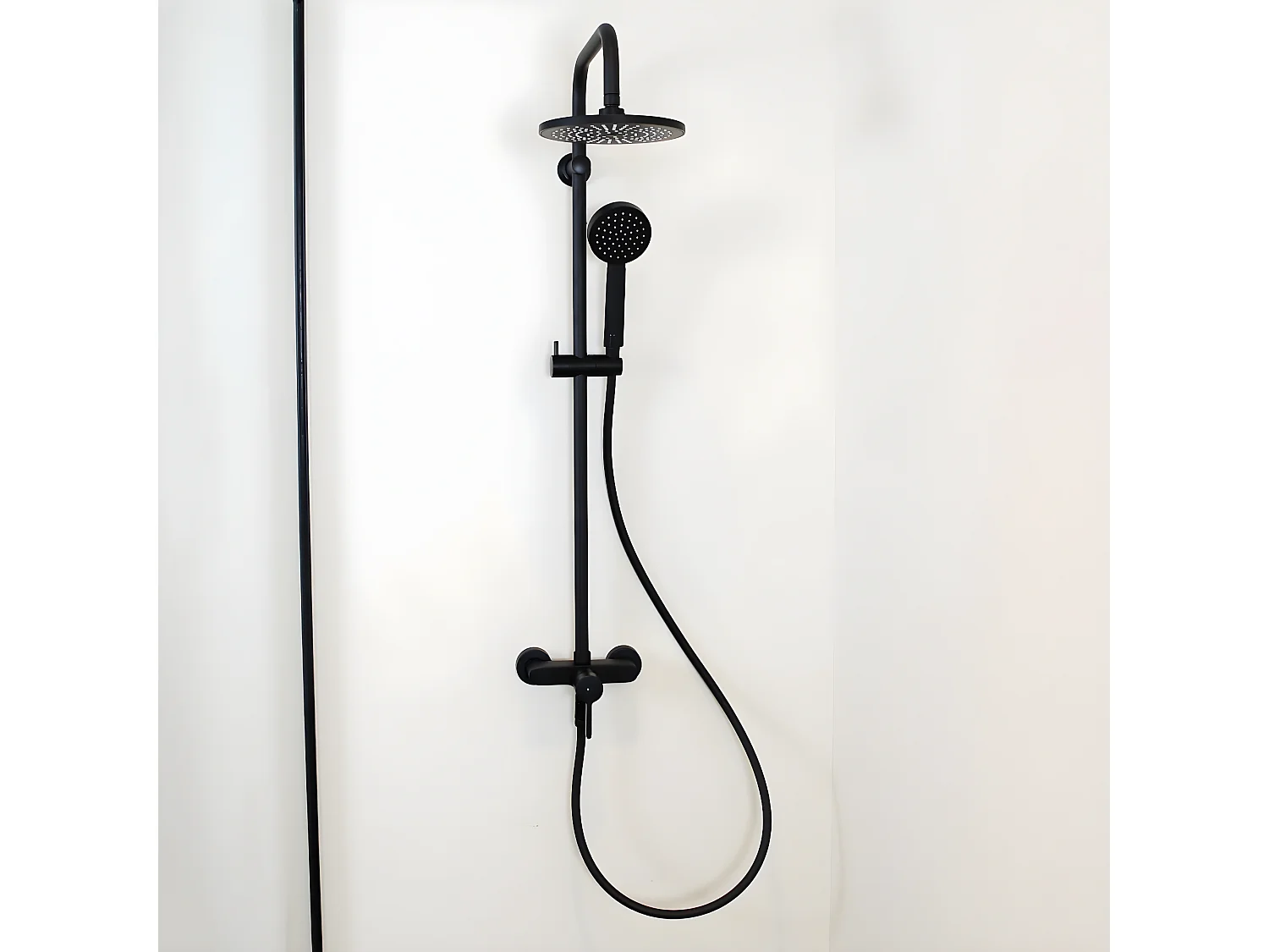 Delice Mechanische Duschsäule schwarz Essebagno