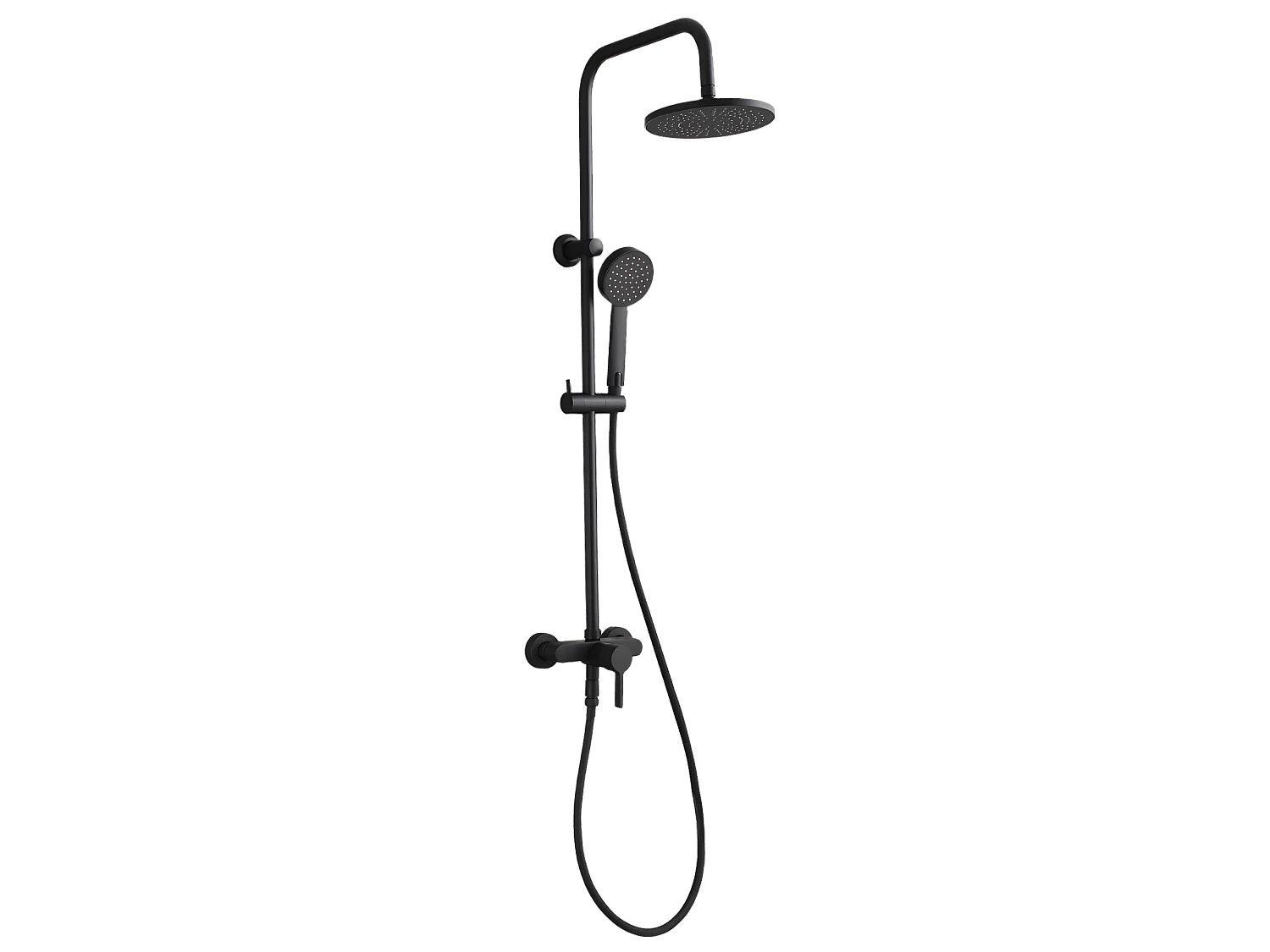 Delice Columna de ducha mecánica negra Essebagno