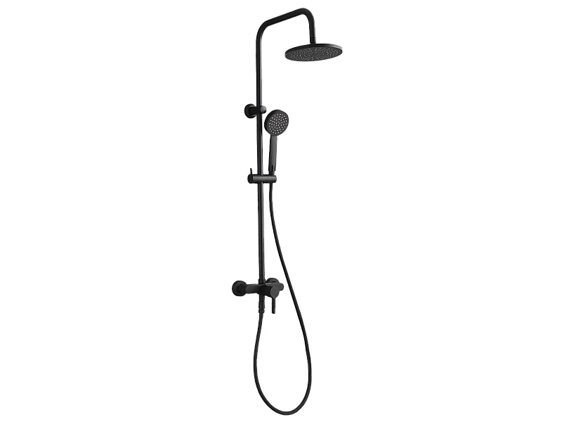 Delice Mechanische Duschsäule schwarz Essebagno