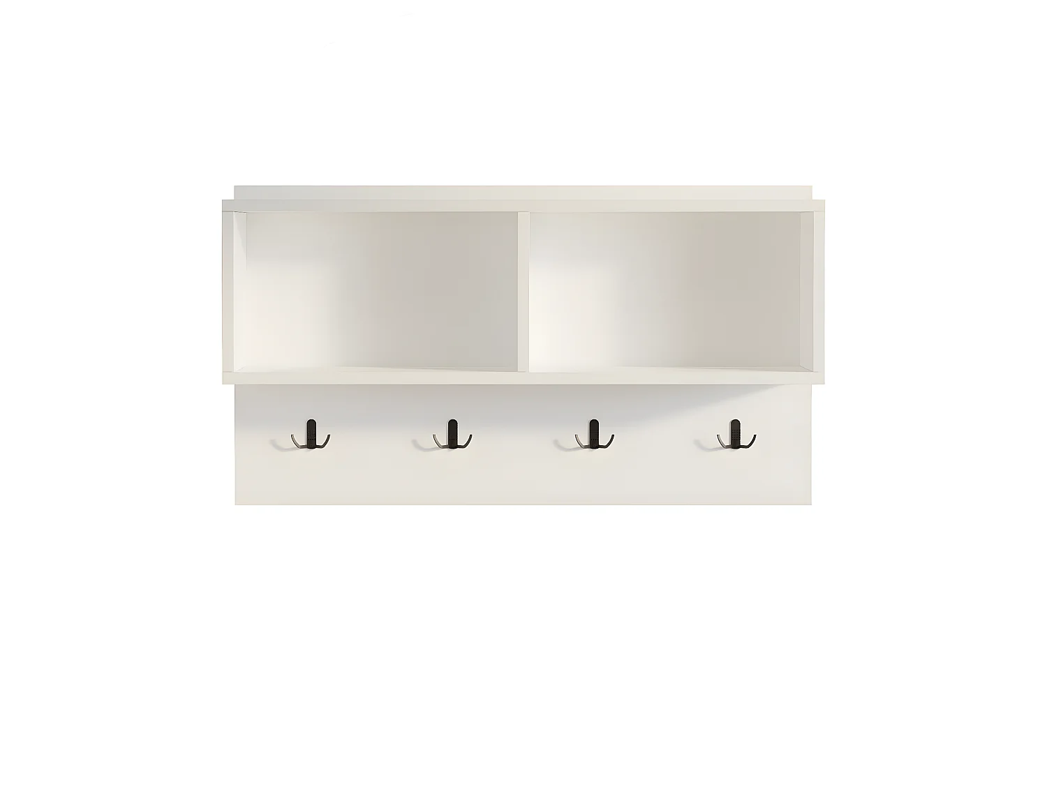 Perchero Brian Guardarropa Con Estante - Venprodin - 92 Cm Blanco