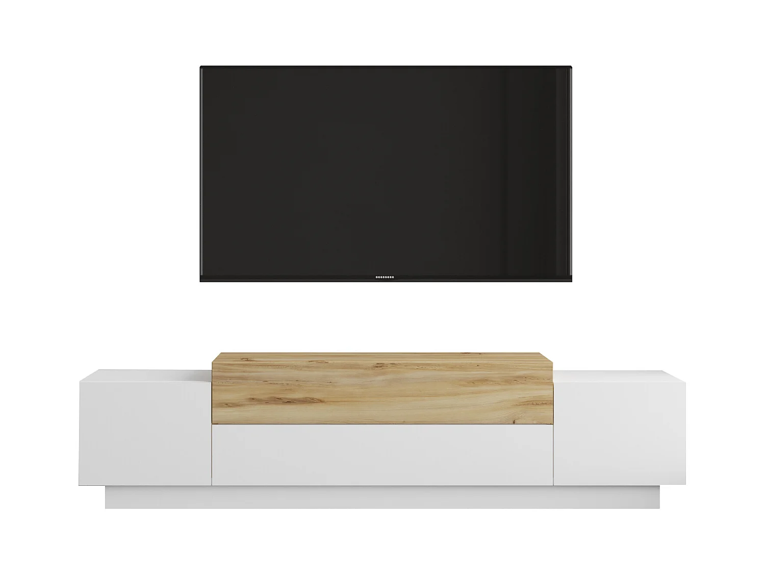 Gabinete de TV Fonda - Venprodin - 160 cm branco - feltro