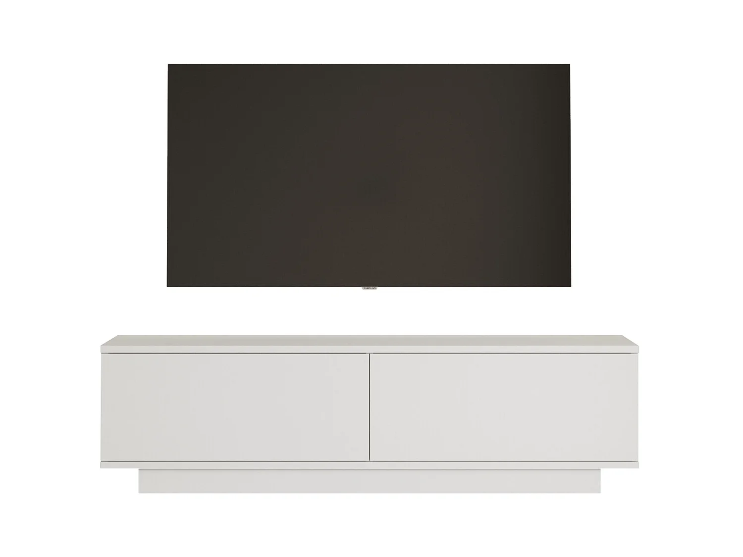 Armário de TV 2 portas - Venprodin - 140 cm branco