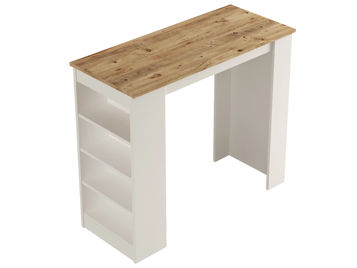 Mesa Alta Estilo Yurupa - Venprodin - 120 Cm Pino- Blanco