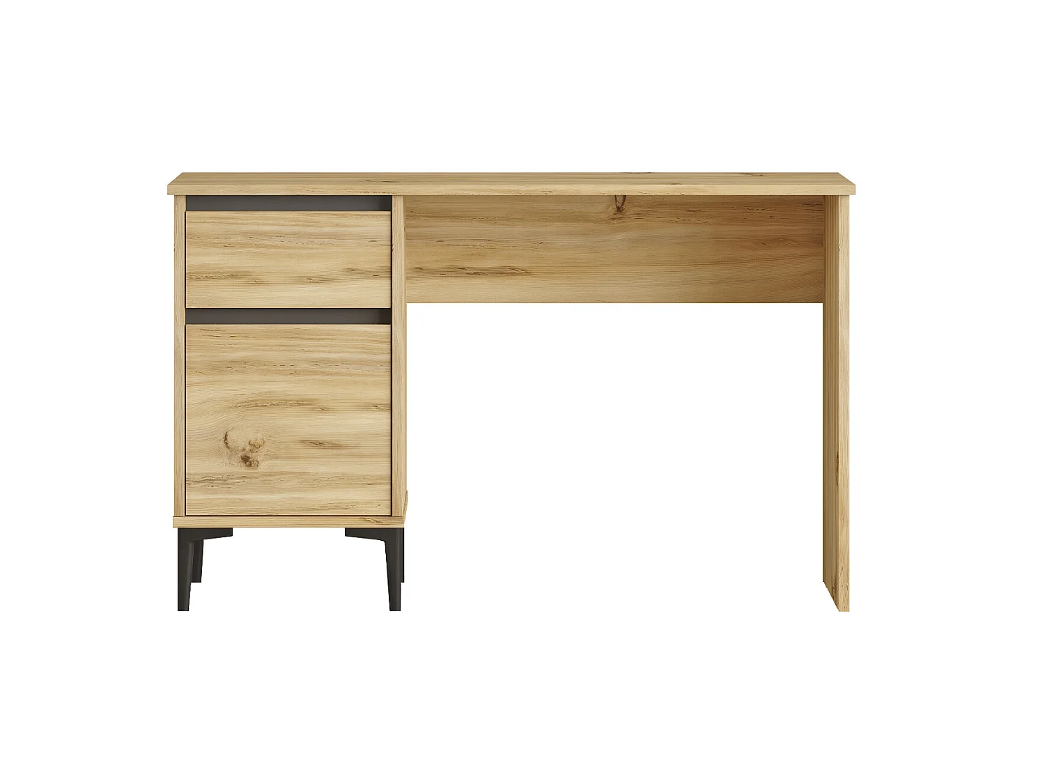 Mesa de estudo Yurupa Aristo 1 gaveta - Venprodin - feltro 120 cm - antracite
