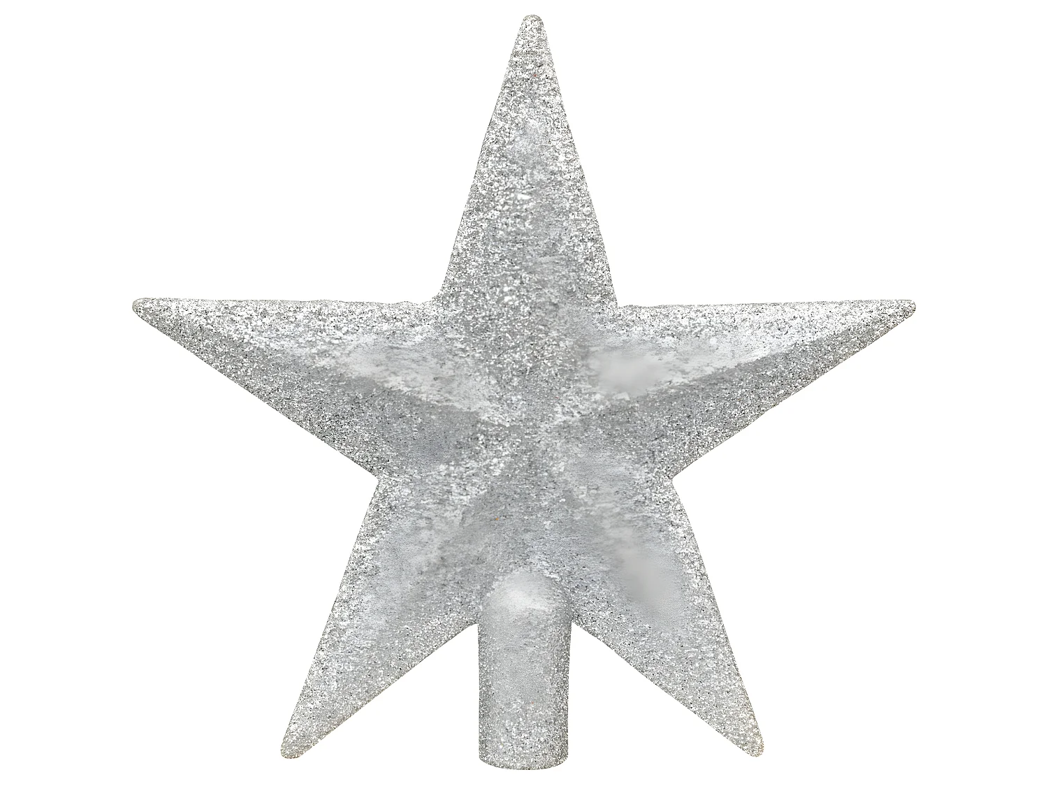 Déco de sapin de Noël Kit de 18 pièces Boules et Cimier - Argent et Blanc