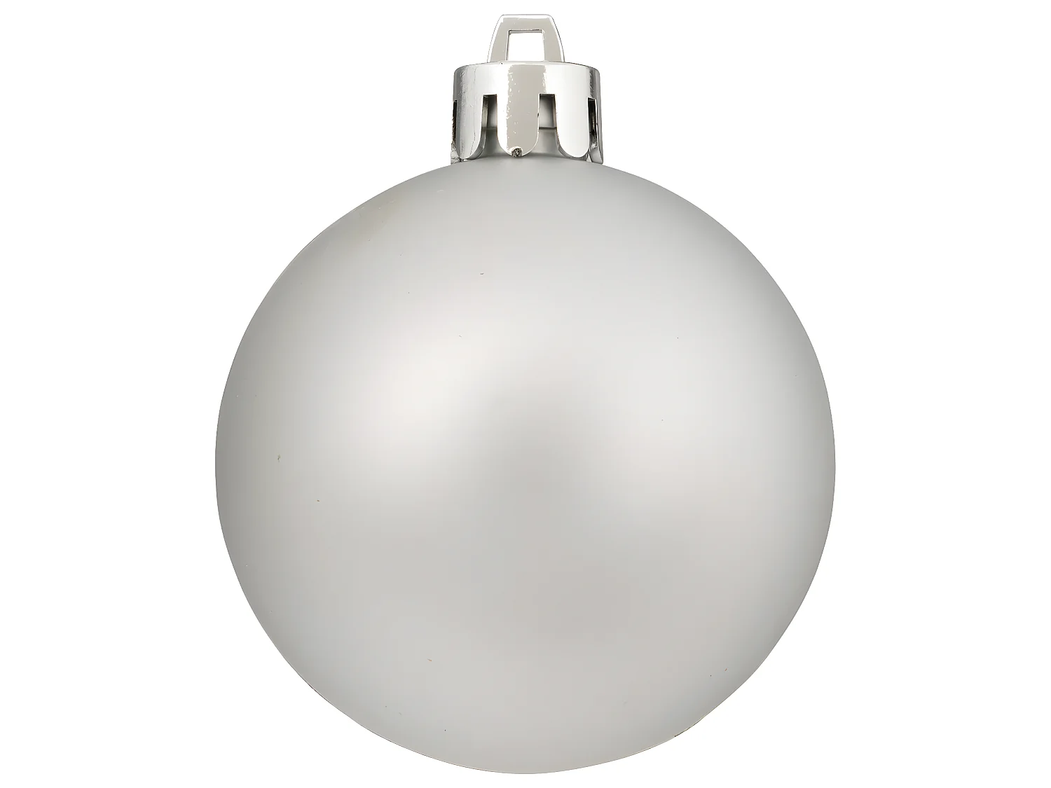 Déco de sapin de Noël Kit de 18 pièces Boules et Cimier - Argent et Blanc