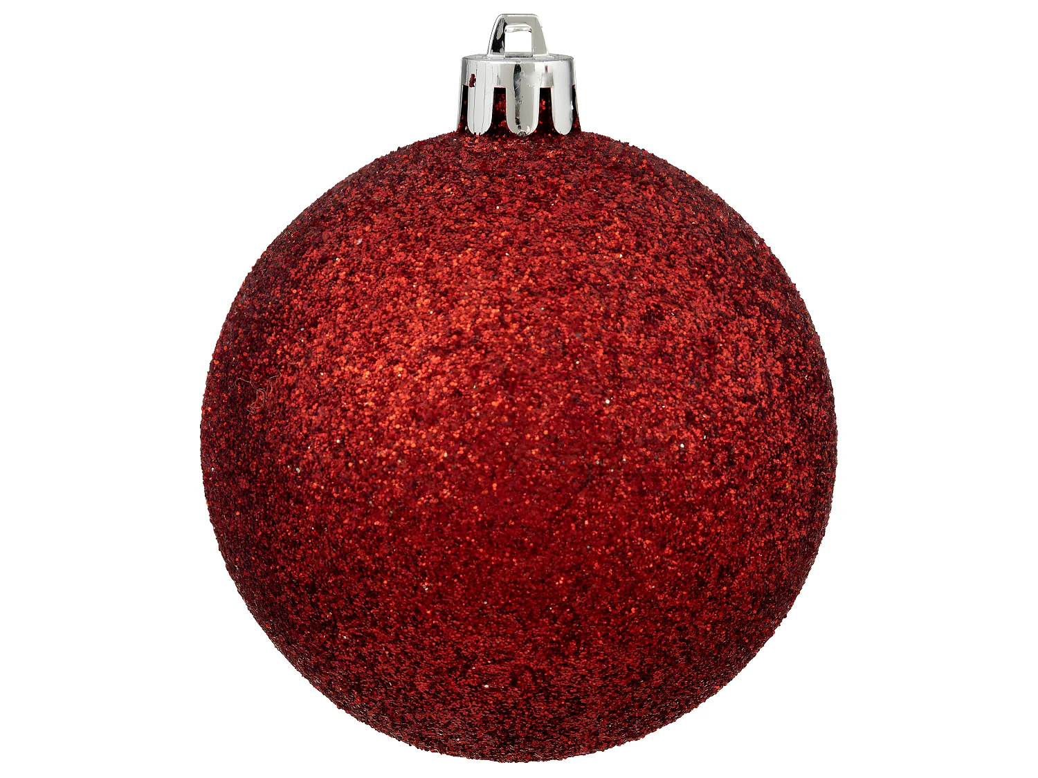 Déco de sapin de Noël Kit de 18 pièces Boules et Cimier - Rouge et Blanc