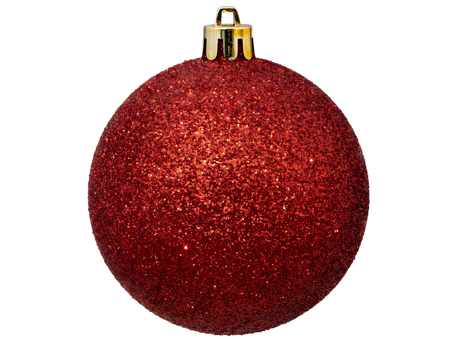 Déco de sapin de Noël Kit de 18 pièces Boules et Cimier - Rouge et Doré