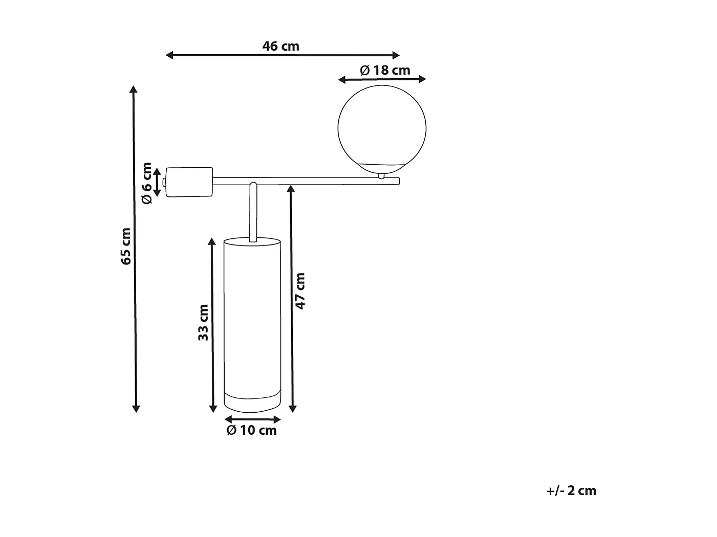 Lampe à poser HONDO Pierre Noir