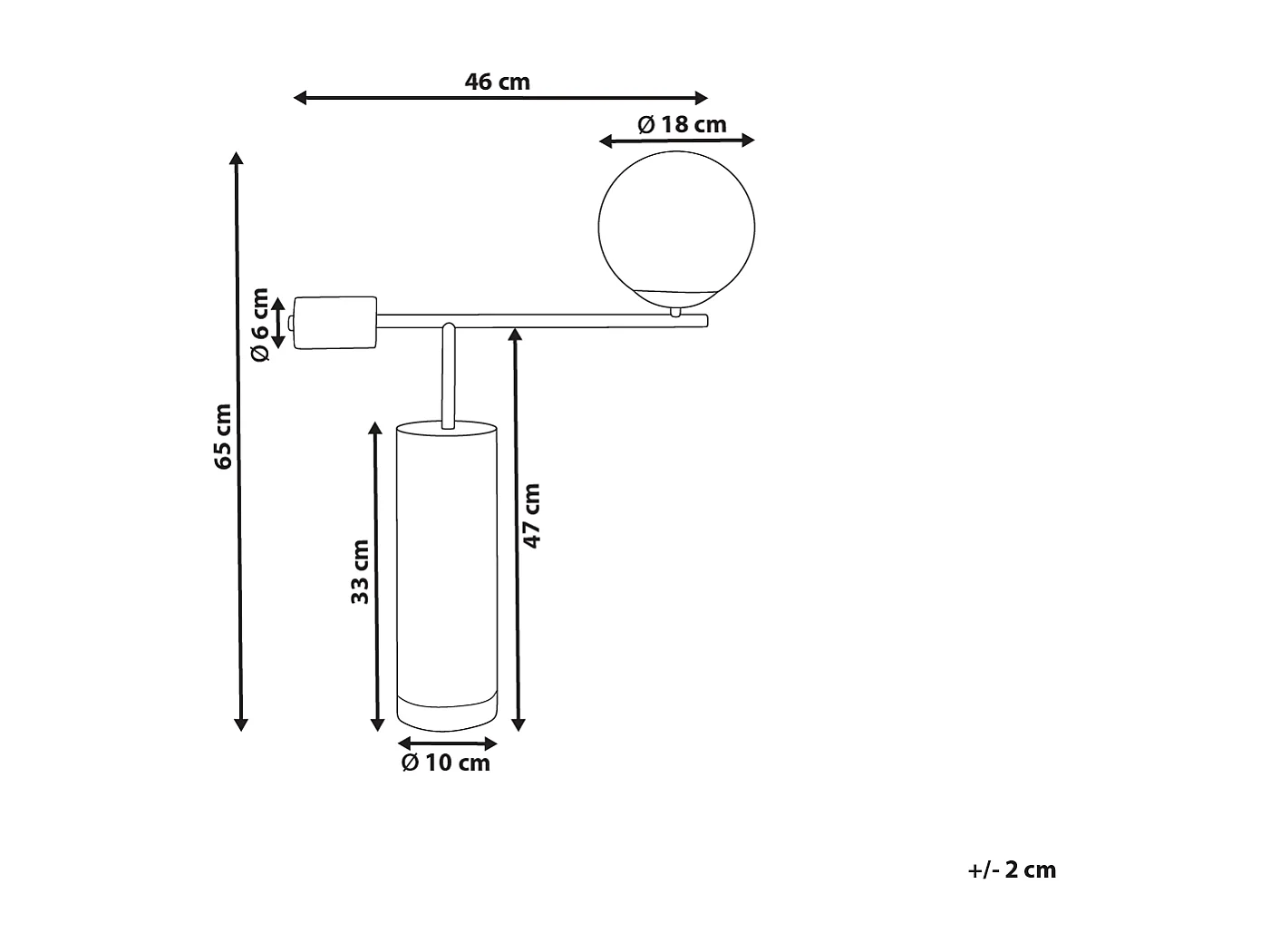 Tischleuchte HONDO Stein Schwarz