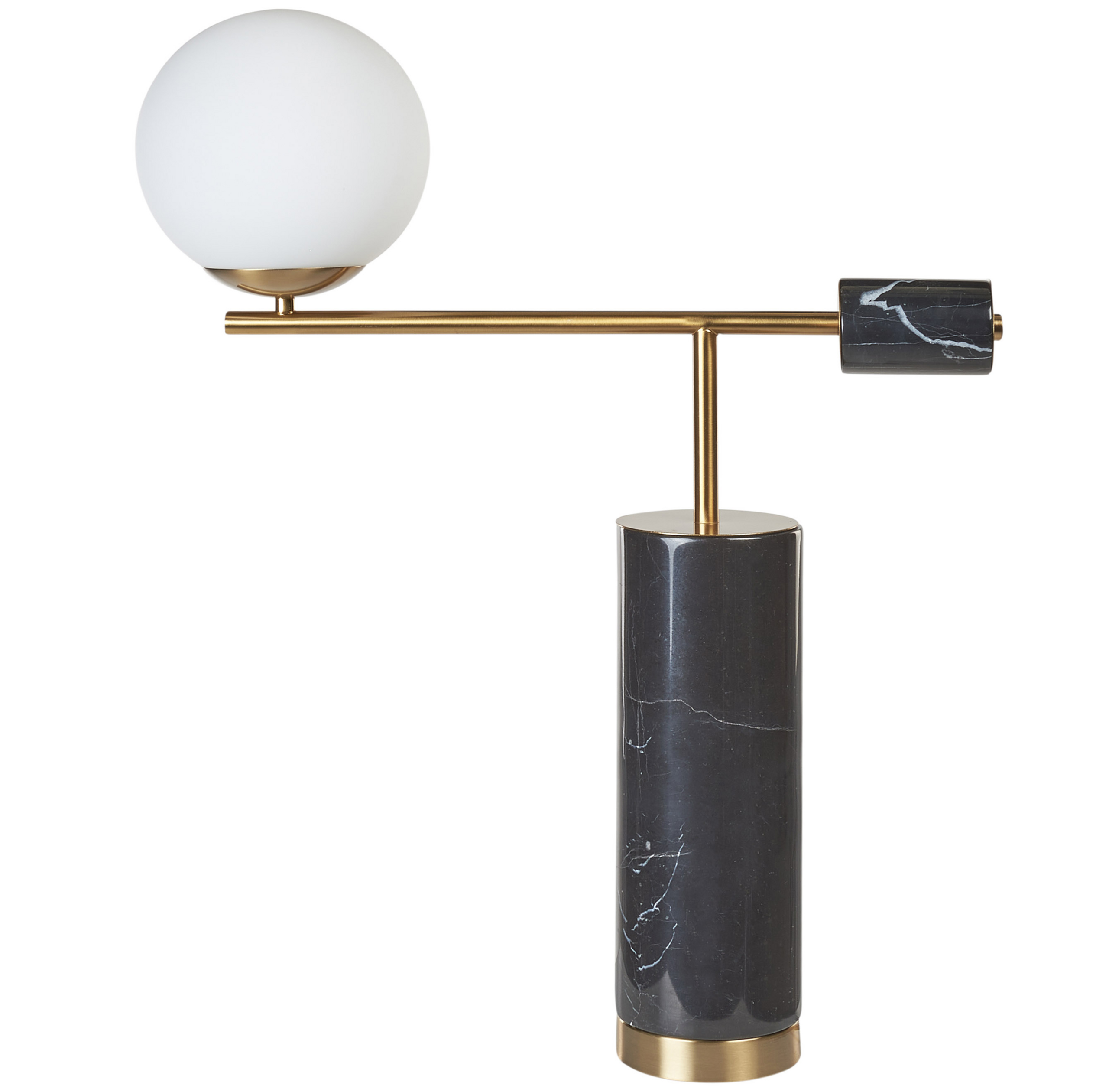 Lampe de Table Céramique Roa Gold Black avec écran