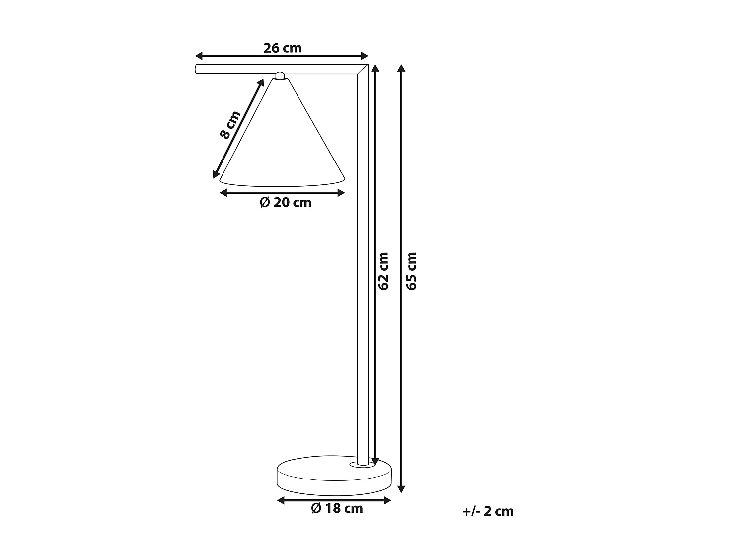 Lampe à poser MOCAL Métal Doré