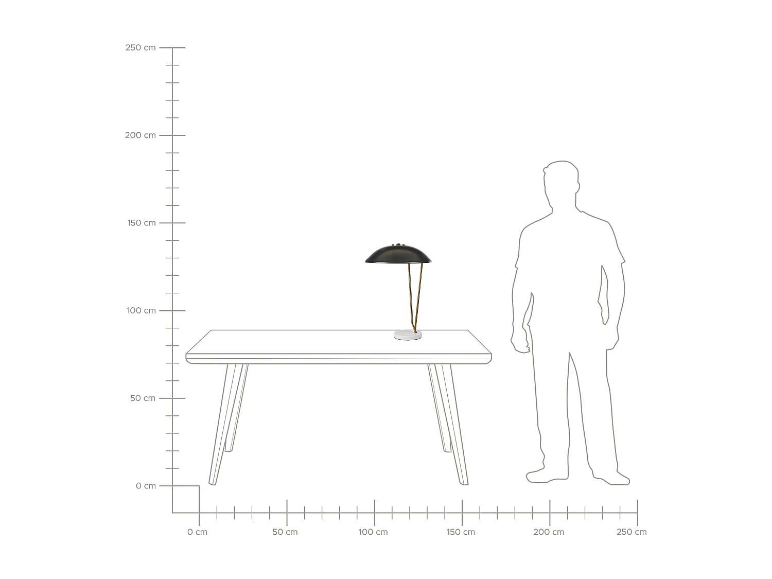 Lampa stołowa DANTO Metal Czarny