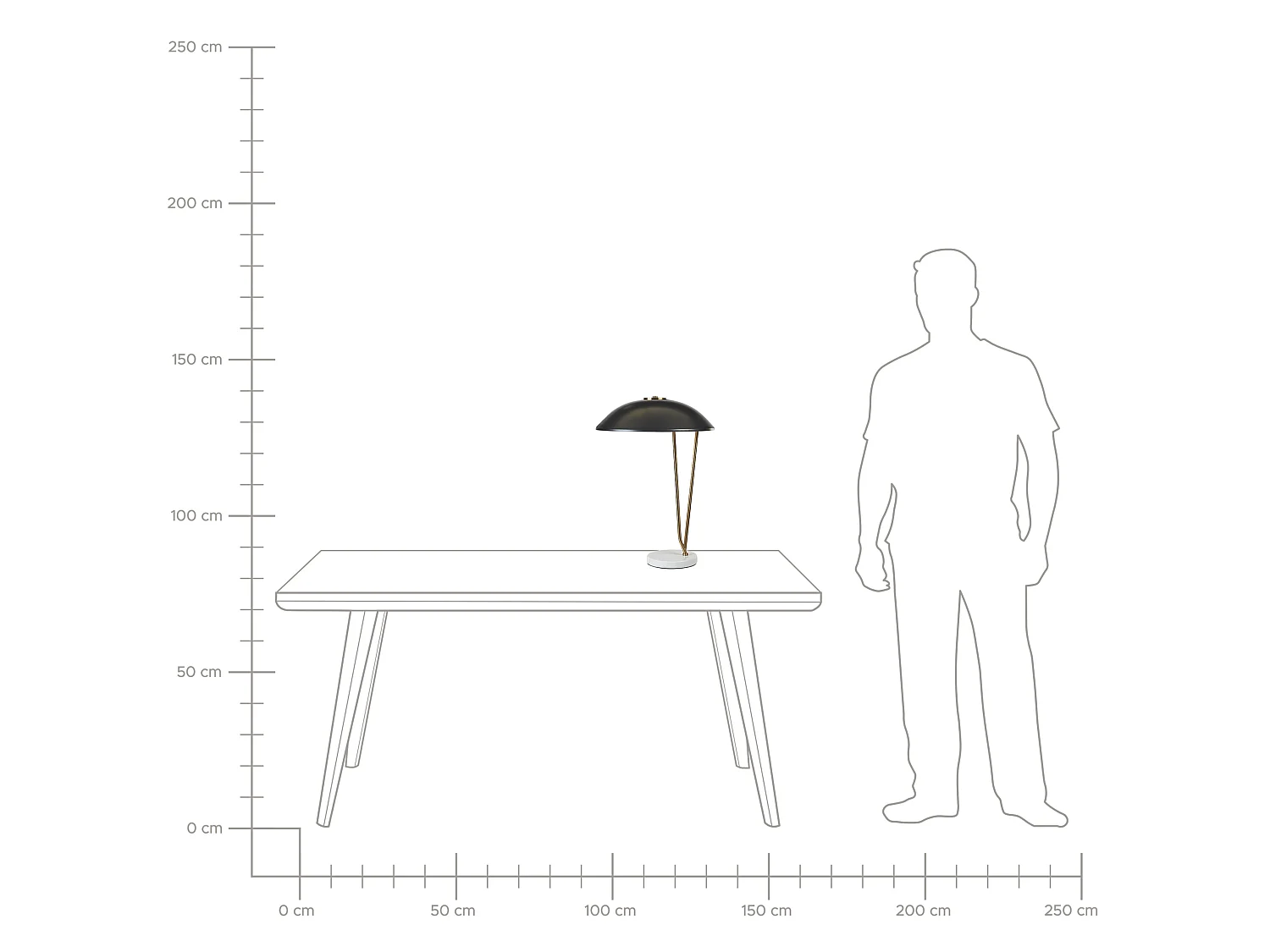 Lampe à poser DANTO Métal Noir