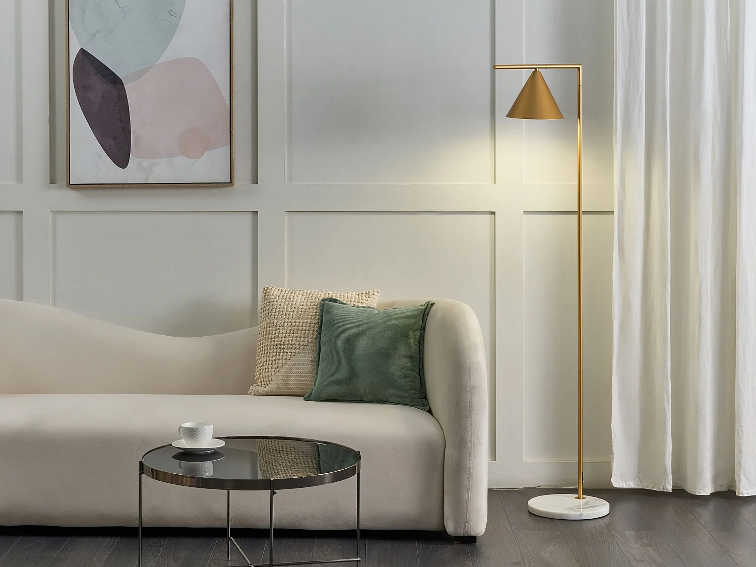 Staande lamp MOCAL Metaal Goud