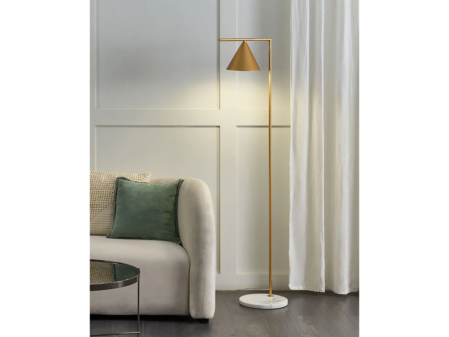 Staande lamp MOCAL Metaal Goud