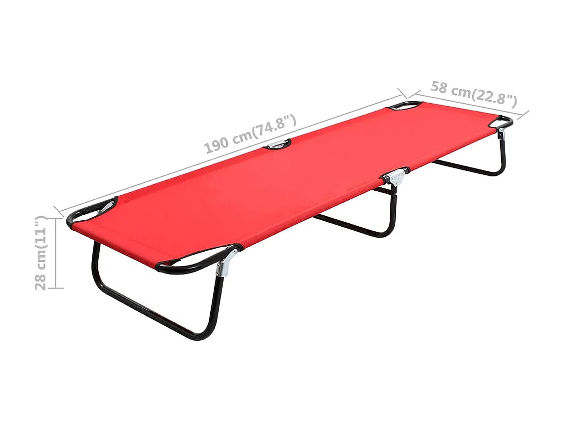 Lit de camping pliable 190 x 58 x 28 cm 02_0012884
