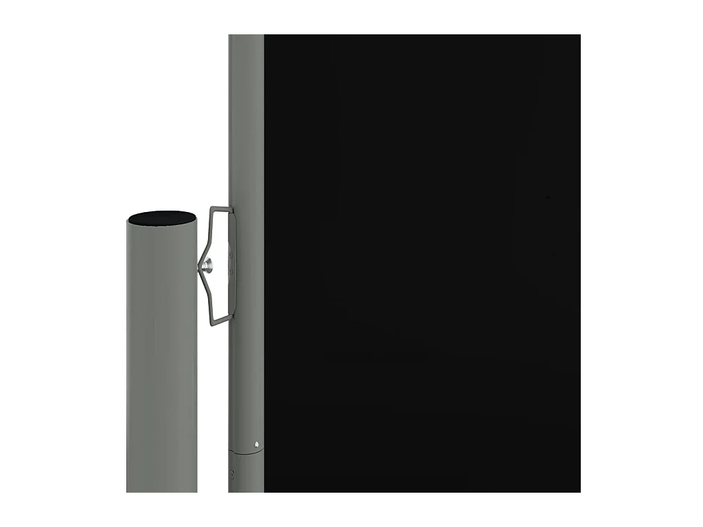 Toldo de protección lateral retráctil para terraza, jardín, terraza, balcón, protección visual, 180 x 1000 cm, negro 02_0007441