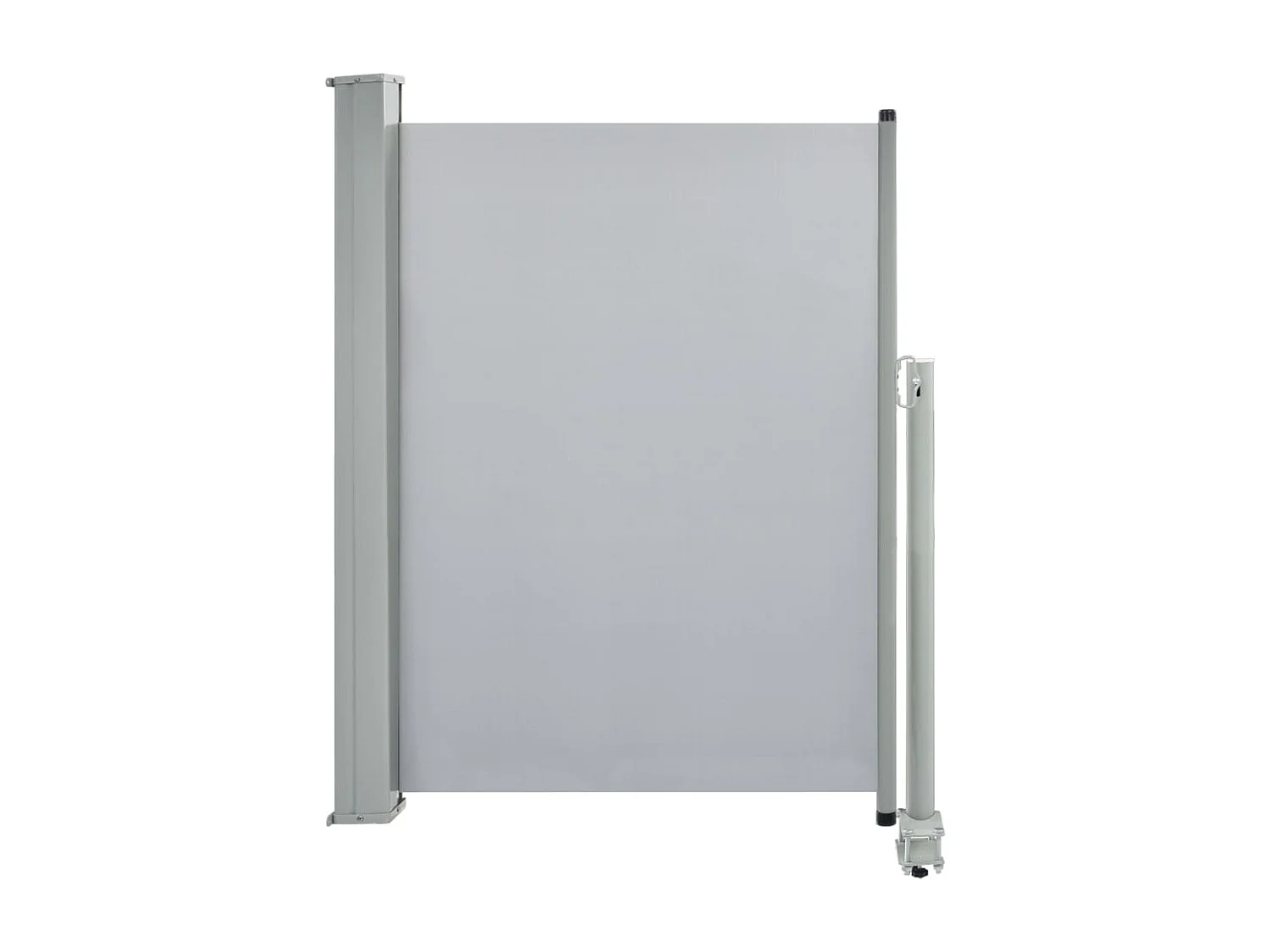 Tenda da sole schermo laterale retrattile per la privacy per patio giardino terrazza balcone schermo di protezione visiva 100 x 300 cm grigio 02_0007178