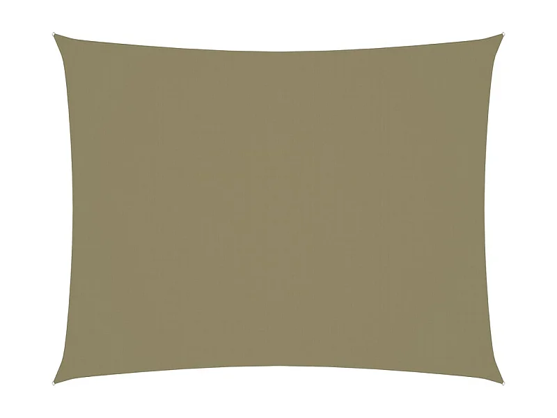 Vela de sombra para sombrilla rectangular tela Oxford 6 x 8 m beige 02_0009742