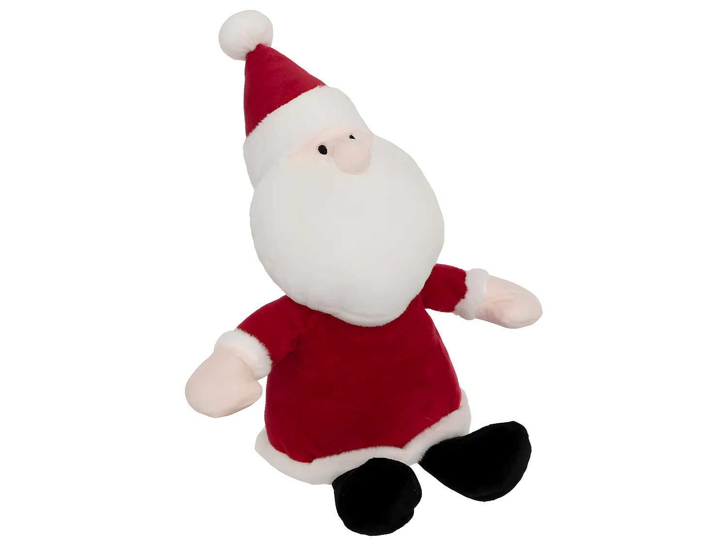 Plaid et Peluche Père Noël traditionnel Rouge et Blanc