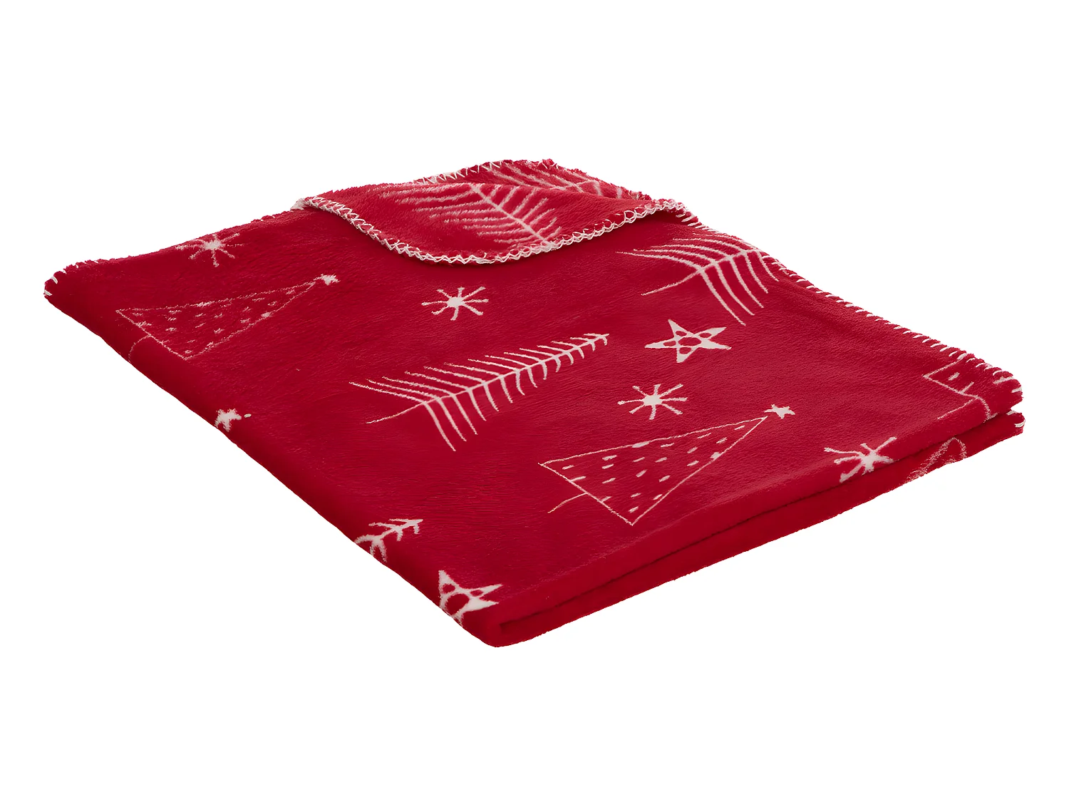 Plaid et Peluche Père Noël traditionnel Rouge et Blanc