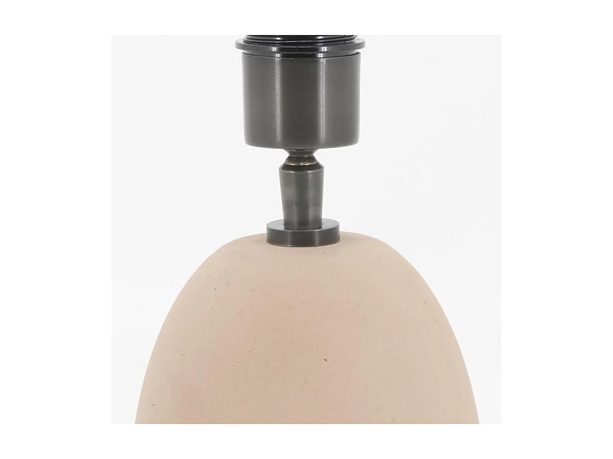 Lampe en argile taupe