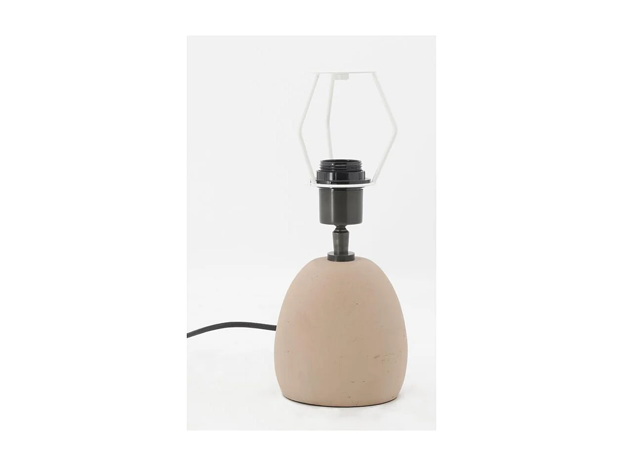 Lampe en argile taupe