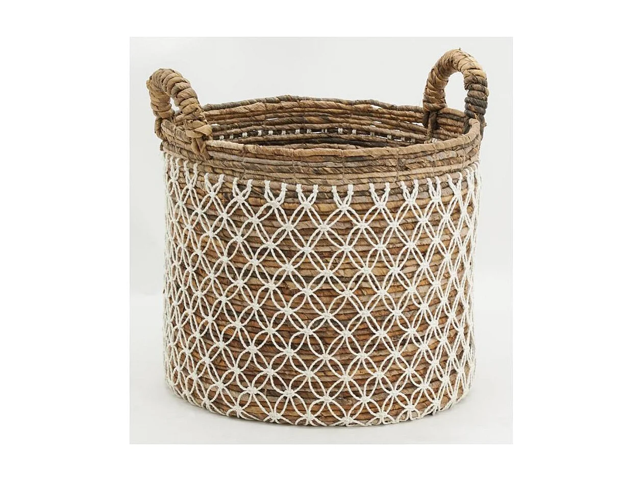 Corbeilles de rangement en bananier et coton