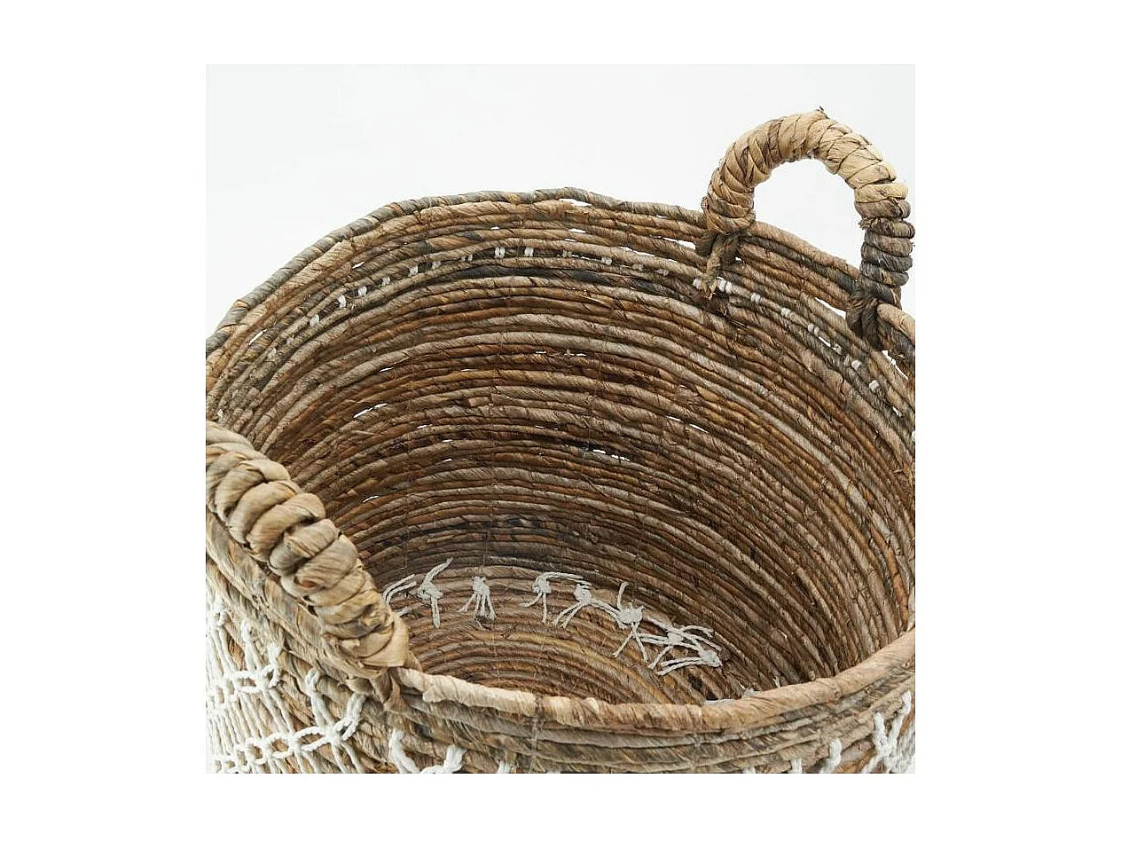 Corbeilles de rangement en bananier et coton