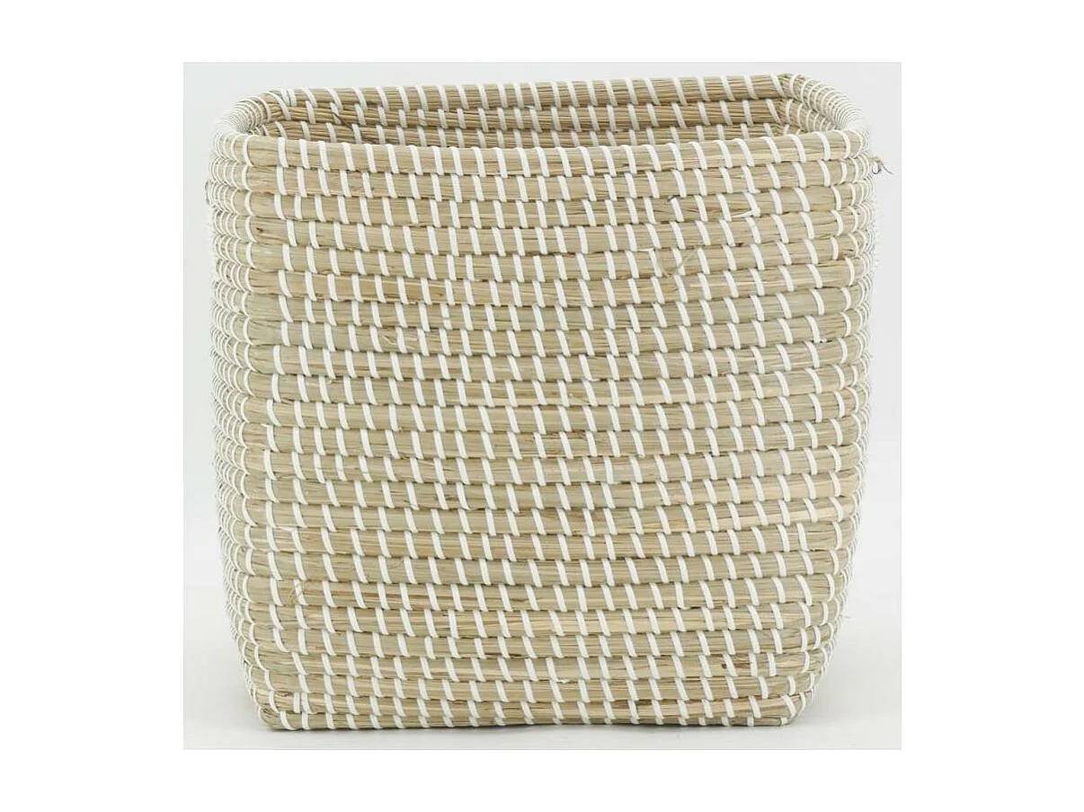 Grandes corbeilles de rangement en jonc