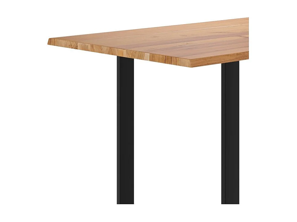 Mesa rectangular para 8 personas en madera de acacia y metal de 200 cm - Joko