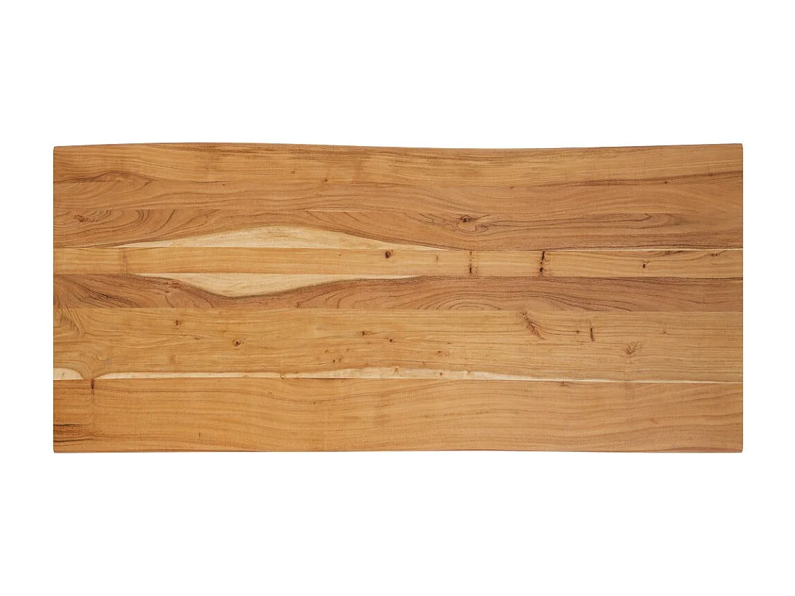 Mesa rectangular para 8 personas en madera de acacia y metal de 200 cm - Joko