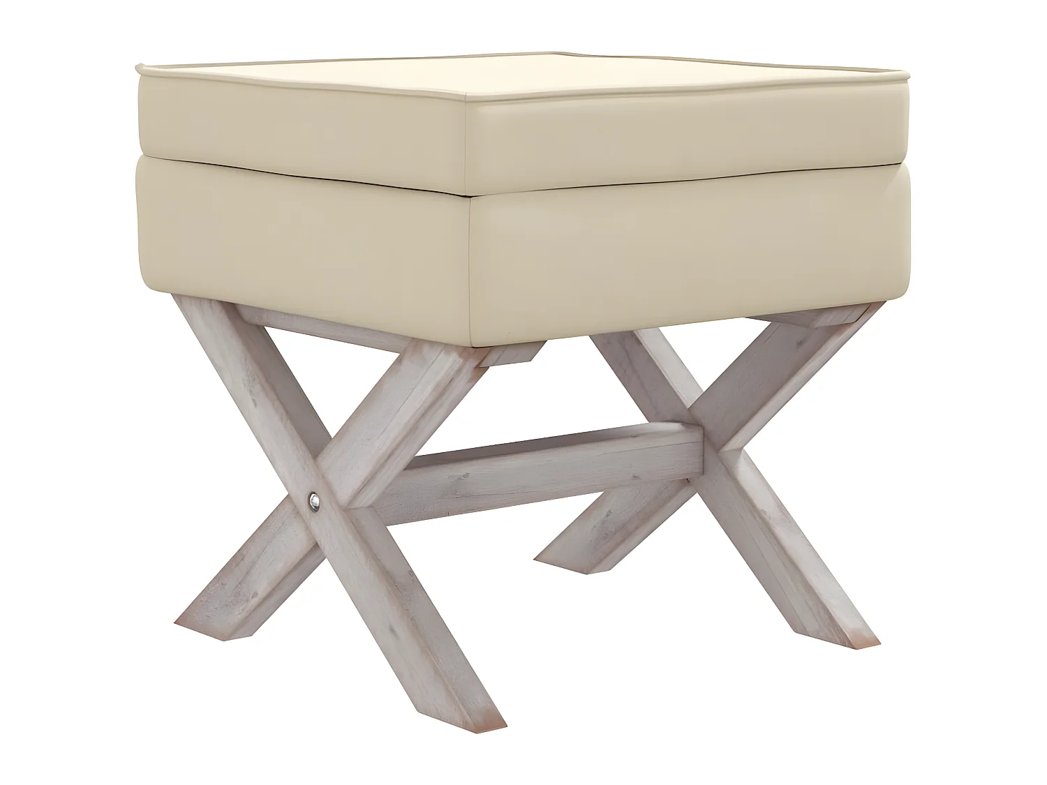 Sgabello contenitore 45 x 45 x 49 cm lino beige 02_0010937