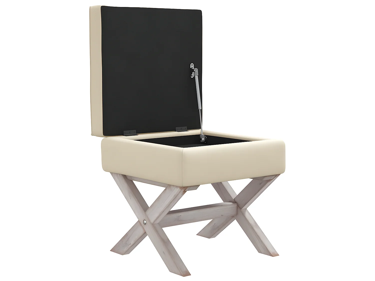 Tabouret de rangement 45 beige 45 x 45 x 90 cm 02_0010937