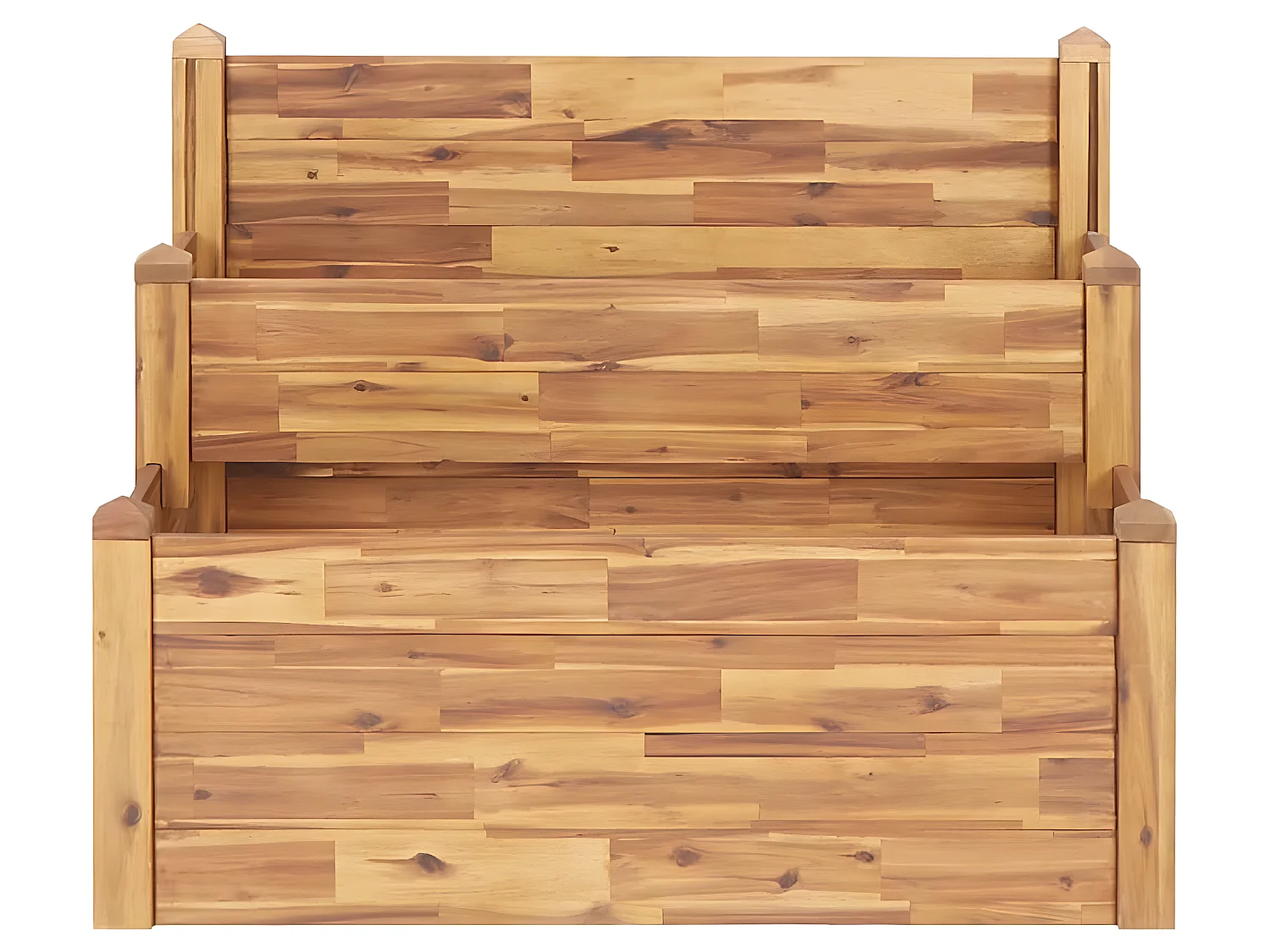 Jardinière sur 2 niveaux bois marron 110 x 75 x 84 cm 02_0000839