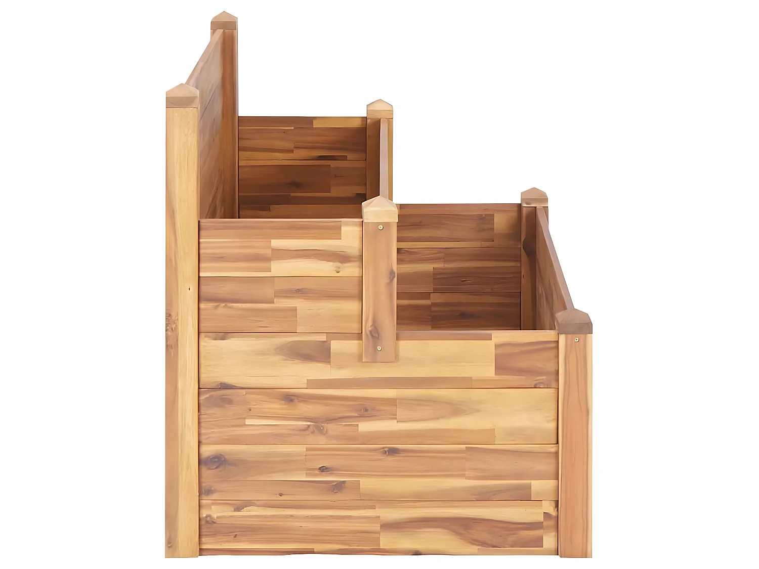 Jardinière sur 2 niveaux bois marron 110 x 75 x 84 cm 02_0000839