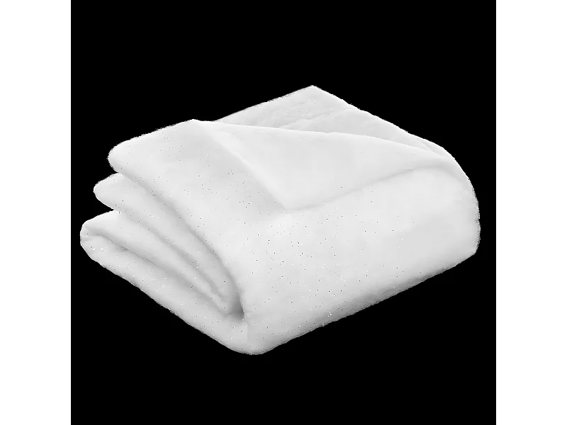 Déco de Noël Tapis de Neige pailleté carré 1 m x 1 m