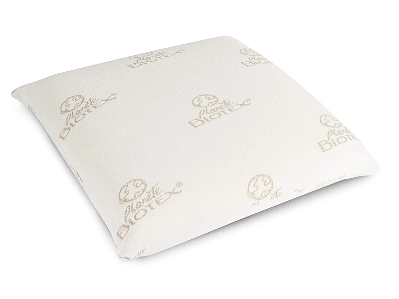 Oreiller flocons mousse mémoire végétale 60x60 ferme Biotex Calypso