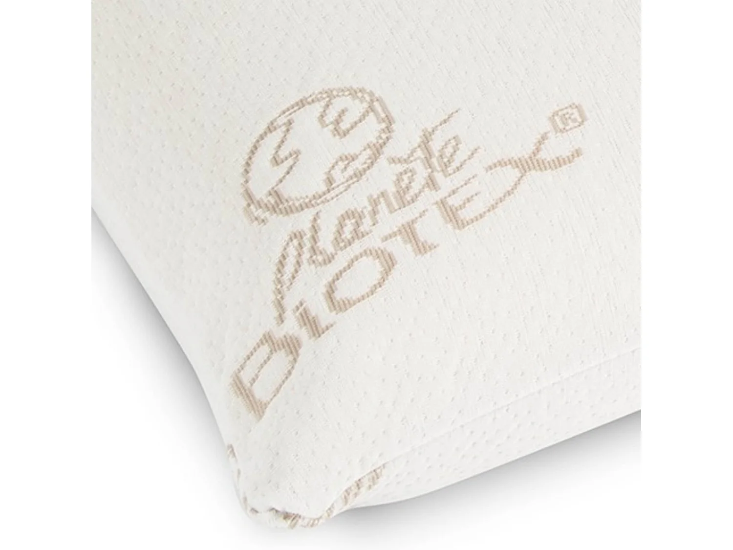 Oreiller flocons mousse mémoire végétale 60x60 ferme Biotex Calypso