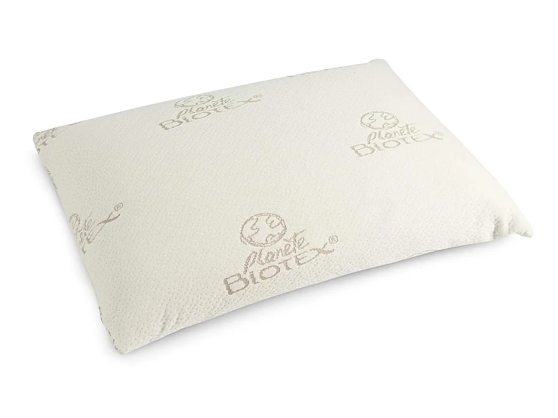 Oreiller flocons mousse mémoire végétale 40x60 ferme Biotex Calypso